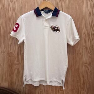 Vintage Polo Ralph Lauren Polo Shirt Short Sleeve Triple Pony Mesh Men's L